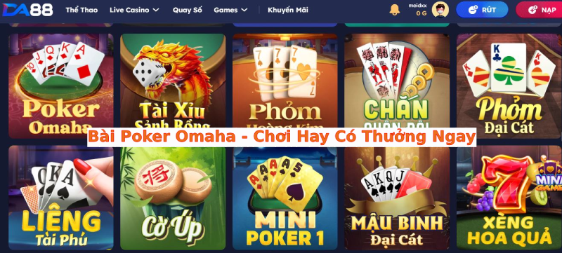 Chơi Poker cùng DA88 cực hấp dẫn