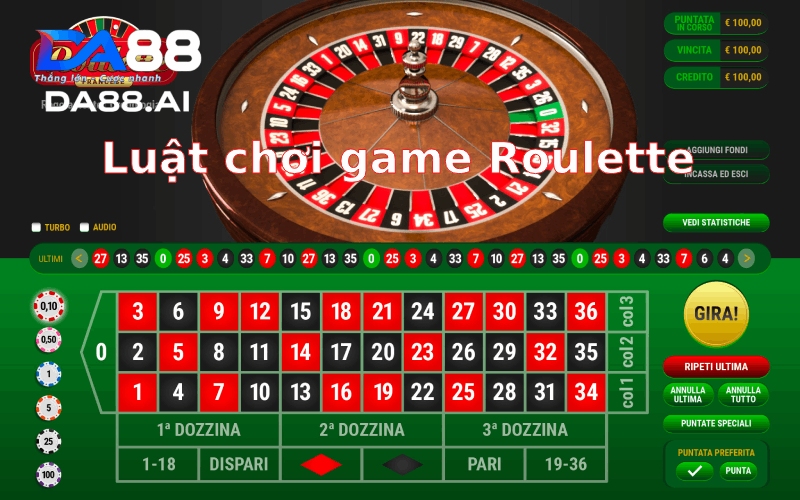 Luật chơi game Roulette cực dễ