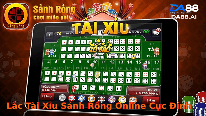 Chơi tài xỉu sảnh rồng cực dễ